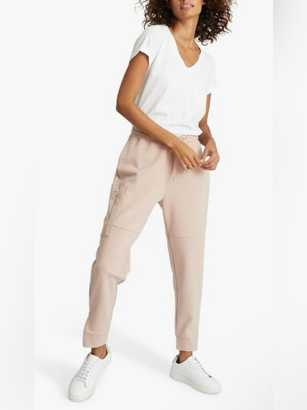 LN Reiss Angelina Jogger Pants in Blush Sz M